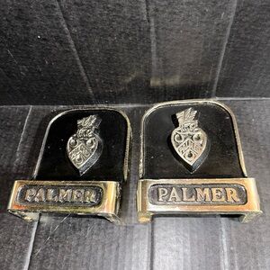 Vintage Book Ends Palmer Name on Front Personalized bookends